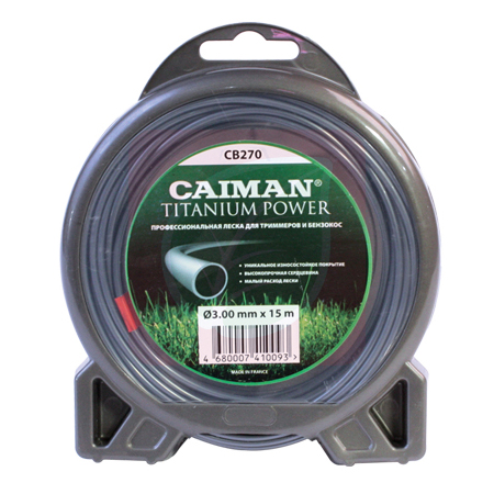 Леска триммерная Caiman Pro 3 мм 15м